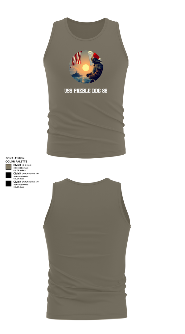 Tank Top, Uss Preble DDG 88, , Teamtime, Team time, sublimation, custom sports apparel, team uniforms, spirit wear, spiritwear, sports uniforms, custom shirts, team store, custom team store, fundraiser sports, apparel fundraiser