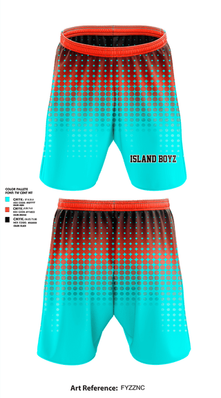 Athletic Shorts With Pockets, Island Boyz, , Teamtime, Team time, sublimation, custom sports apparel, team uniforms, spirit wear, spiritwear, sports uniforms, custom shirts, team store, custom team store, fundraiser sports, apparel fundraiser