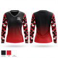 Red Lake 36503718 Women's Long Sleeve V-neck Shirt - 1