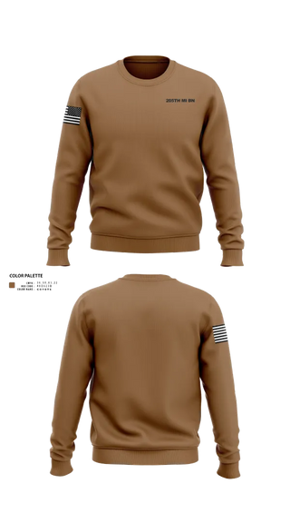 Crew Neck Sweatshirt, 205th MI BN, , Teamtime, Team time, sublimation, custom sports apparel, team uniforms, spirit wear, spiritwear, sports uniforms, custom shirts, team store, custom team store, fundraiser sports, apparel fundraiser