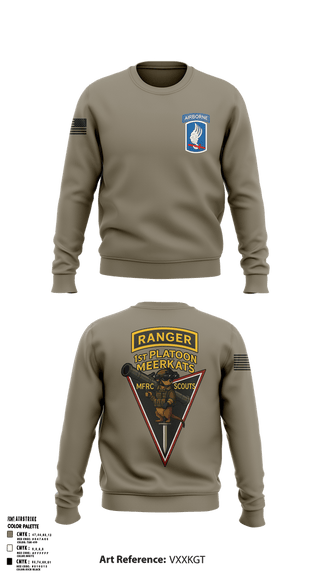 Crew Neck Sweatshirt, MFRC 173rd, Army, Teamtime, Team time, sublimation, custom sports apparel, team uniforms, spirit wear, spiritwear, sports uniforms, custom shirts, team store, custom team store, fundraiser sports, apparel fundraiser
