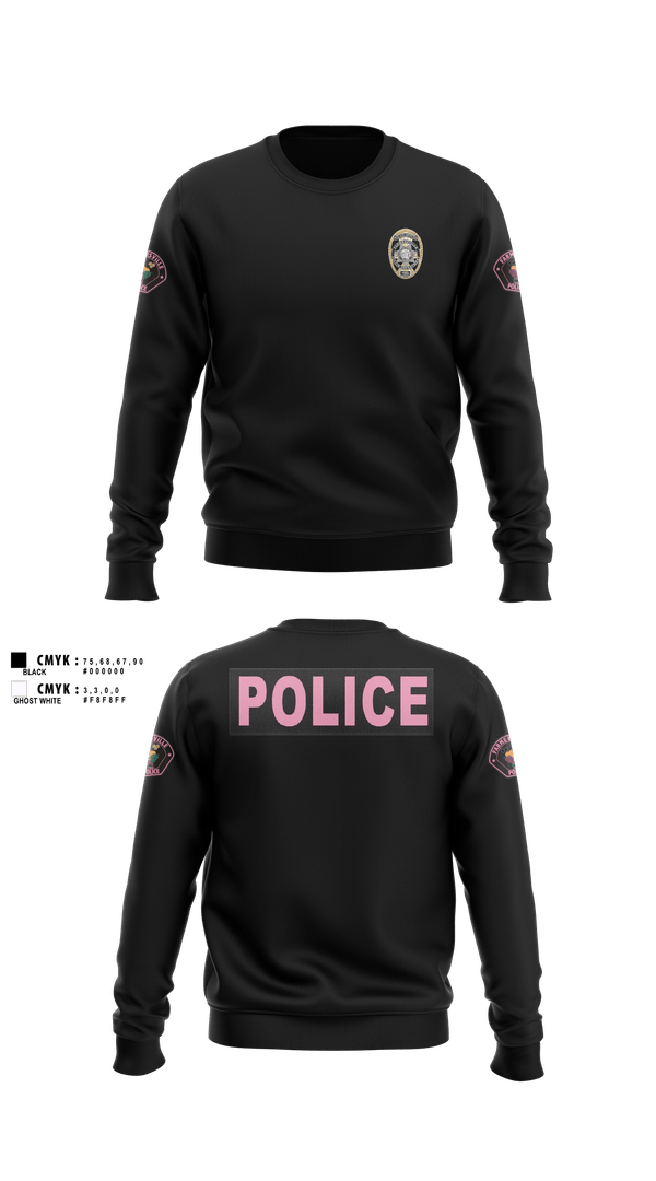 Crew Neck Sweatshirt, Farmersville PD, Police, Teamtime, Team time, sublimation, custom sports apparel, team uniforms, spirit wear, spiritwear, sports uniforms, custom shirts, team store, custom team store, fundraiser sports, apparel fundraiser