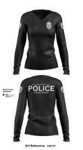 Ottawa, Kansas Police Department 15865657 Women's Long Sleeve V-neck Shirt - 1
