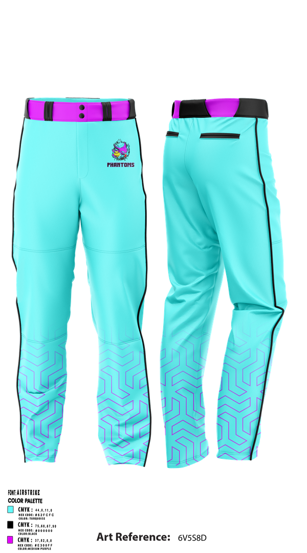 Baseball Pants, Phantoms, Baseball, Teamtime, Team time, sublimation, custom sports apparel, team uniforms, spirit wear, spiritwear, sports uniforms, custom shirts, team store, custom team store, fundraiser sports, apparel fundraiser