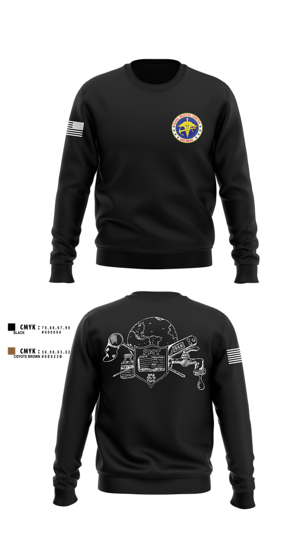 Crew Neck Sweatshirt, Preventive Medicine, , Teamtime, Team time, sublimation, custom sports apparel, team uniforms, spirit wear, spiritwear, sports uniforms, custom shirts, team store, custom team store, fundraiser sports, apparel fundraiser