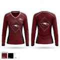 Huntsville Lady Eagles 9421918 Women's Long Sleeve V-neck Shirt - 1