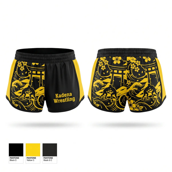 Womens Shorts, Kadena Wrestling, Wrestling, Teamtime, Team time, sublimation, custom sports apparel, team uniforms, spirit wear, spiritwear, sports uniforms, custom shirts, team store, custom team store, fundraiser sports, apparel fundraiser