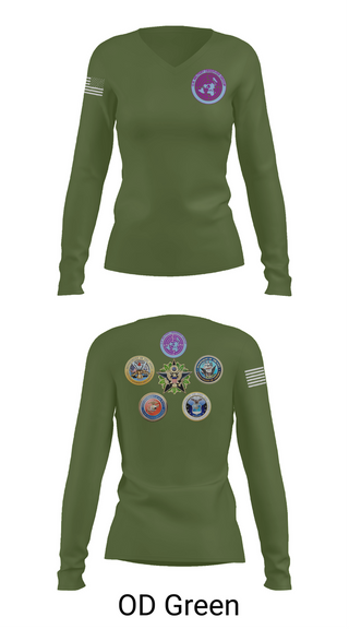 Womens Long Sleeve Vneck Shirt, USMOG, Army, Teamtime, Team time, sublimation, custom sports apparel, team uniforms, spirit wear, spiritwear, sports uniforms, custom shirts, team store, custom team store, fundraiser sports, apparel fundraiser