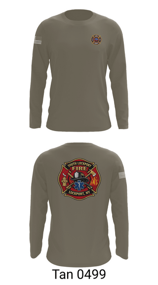 Long Sleeve Performance Shirt, South Lockport Fire Company, Fire Department, Teamtime, Team time, sublimation, custom sports apparel, team uniforms, spirit wear, spiritwear, sports uniforms, custom shirts, team store, custom team store, fundraiser sports, apparel fundraiser