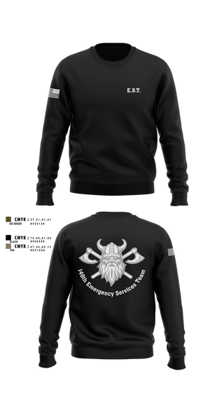 Crew Neck Sweatshirt, 148th E.S.T., Police, Teamtime, Team time, sublimation, custom sports apparel, team uniforms, spirit wear, spiritwear, sports uniforms, custom shirts, team store, custom team store, fundraiser sports, apparel fundraiser