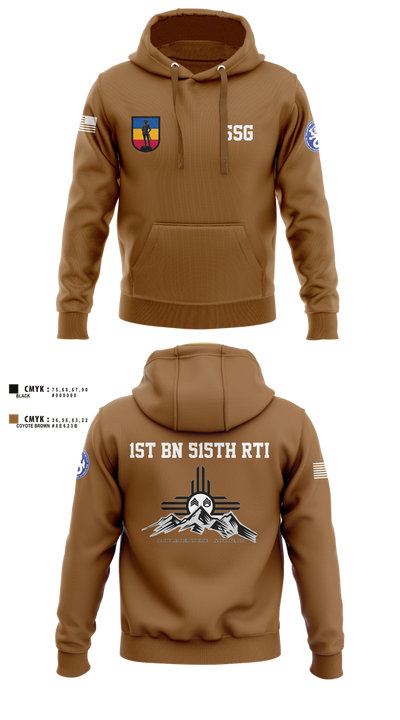 1st BN 515th RTI 17257625 Hoodie - 4