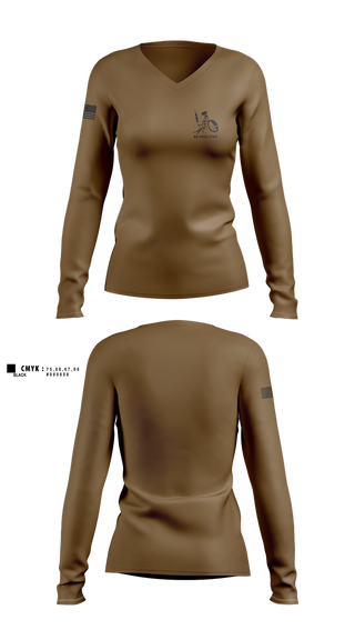 Womens Long Sleeve Vneck Shirt, AV-PED//FST, , Teamtime, Team time, sublimation, custom sports apparel, team uniforms, spirit wear, spiritwear, sports uniforms, custom shirts, team store, custom team store, fundraiser sports, apparel fundraiser