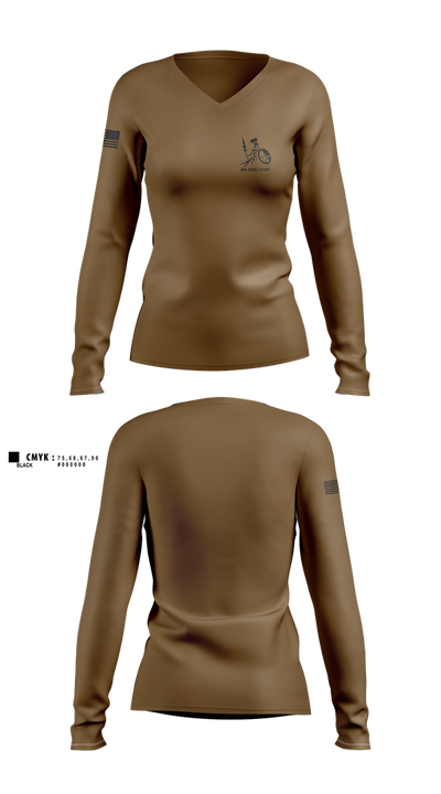 AV-PED//FST 85926430 Women's Long Sleeve V-neck Shirt - 2 (1)