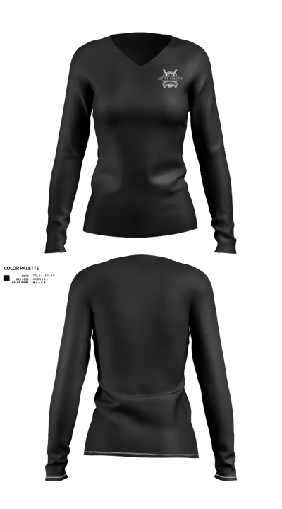 Alpine AssaultAlpine Assault 10411144 Women's Long Sleeve V-neck Shirt - 21