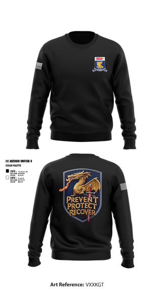 Crew Neck Sweatshirt, 97TH Chemical Battalion, , Teamtime, Team time, sublimation, custom sports apparel, team uniforms, spirit wear, spiritwear, sports uniforms, custom shirts, team store, custom team store, fundraiser sports, apparel fundraiser