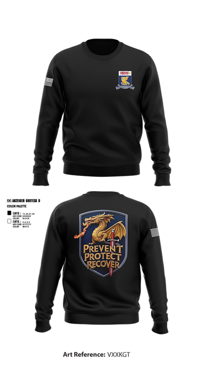 97TH Chemical Battalion 45931248 Crew Neck Sweatshirt - 2