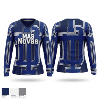 MAS Novas Women's Long Sleeve V-neck Shirt - 1