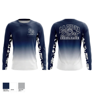 Long Sleeve Performance Shirt, La Cueva Bears, Cheer, Teamtime, Team time, sublimation, custom sports apparel, team uniforms, spirit wear, spiritwear, sports uniforms, custom shirts, team store, custom team store, fundraiser sports, apparel fundraiser