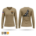 355 K9 Women's Long Sleeve V-neck Shirt - 1