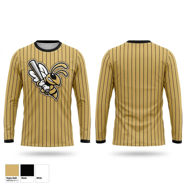 Long Sleeve Performance Shirt, 404 Stingers, Baseball, Teamtime, Team time, sublimation, custom sports apparel, team uniforms, spirit wear, spiritwear, sports uniforms, custom shirts, team store, custom team store, fundraiser sports, apparel fundraiser