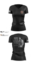 H2F_1MED_ 57116323 Women's Short Sleeve V-neck Shirt - 2