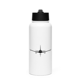 FLYING CREW CHIEFS 75683716 Stainless Steel Water Bottle with a Straw Lid