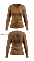 C. Co. 1-120 3rd PLT 45093176 Women's Long Sleeve V-neck Shirt - 10