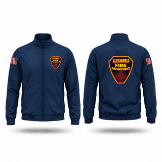 Windbreaker, Alexandria, Fire Department, Teamtime, Team time, sublimation, custom sports apparel, team uniforms, spirit wear, spiritwear, sports uniforms, custom shirts, team store, custom team store, fundraiser sports, apparel fundraiser