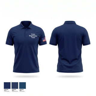 Short Sleeve Performance Polo, Crisis Negotiation Team, Police, Teamtime, Team time, sublimation, custom sports apparel, team uniforms, spirit wear, spiritwear, sports uniforms, custom shirts, team store, custom team store, fundraiser sports, apparel fundraiser