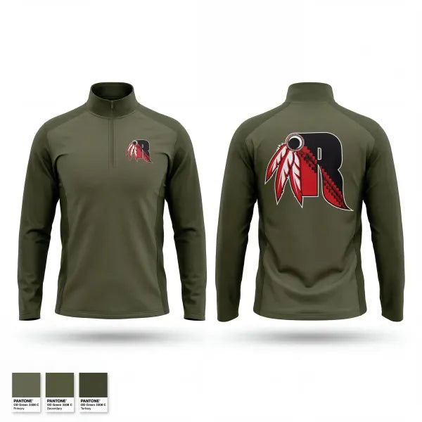 Quarter Zip Jacket, Rahway Indians, Wrestling, Teamtime, Team time, sublimation, custom sports apparel, team uniforms, spirit wear, spiritwear, sports uniforms, custom shirts, team store, custom team store, fundraiser sports, apparel fundraiser