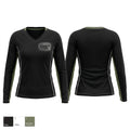Geldy’s Run Club 46898155 Women's Long Sleeve V-neck Shirt - 1