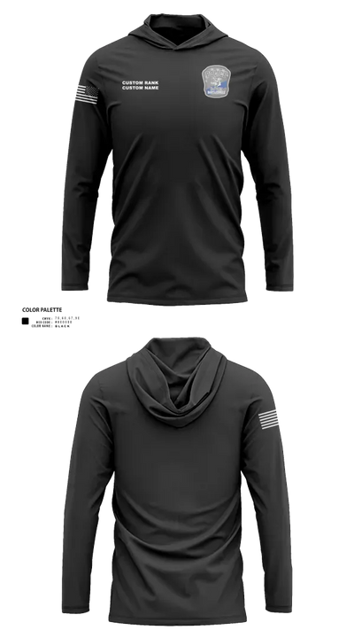 Bartlesville Police Department 89012785 Long Sleeve Performance Shirt with hood - 60