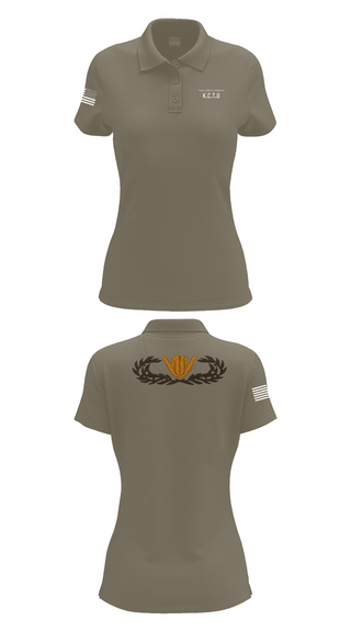 Womens Short Sleeve Performance Polo, KISARAZU COMBAT TRAINING UNIT, Army, Teamtime, Team time, sublimation, custom sports apparel, team uniforms, spirit wear, spiritwear, sports uniforms, custom shirts, team store, custom team store, fundraiser sports, apparel fundraiser