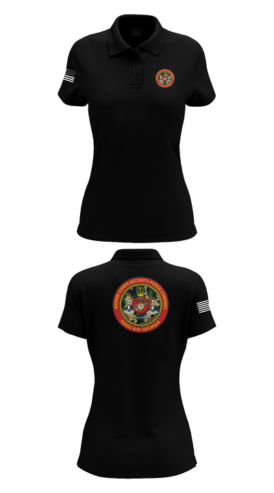 Marine Corps Security Forces Battalion 39264653 Women's Short Sleeve Performance Polo  - 33