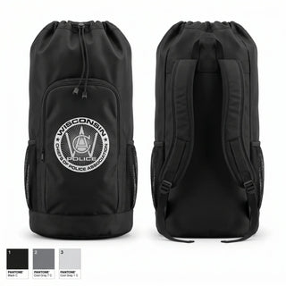 Gear Bag, Wisconsin Chiefs of Police Association, Police, Teamtime, Team time, sublimation, custom sports apparel, team uniforms, spirit wear, spiritwear, sports uniforms, custom shirts, team store, custom team store, fundraiser sports, apparel fundraiser