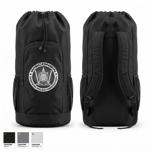 Gear Bag, Wisconsin Chiefs of Police Association, Police, Teamtime, Team time, sublimation, custom sports apparel, team uniforms, spirit wear, spiritwear, sports uniforms, custom shirts, team store, custom team store, fundraiser sports, apparel fundraiser