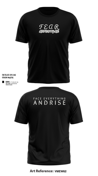 Short Sleeve Performance Shirt, FearLifestyle, , Teamtime, Team time, sublimation, custom sports apparel, team uniforms, spirit wear, spiritwear, sports uniforms, custom shirts, team store, custom team store, fundraiser sports, apparel fundraiser