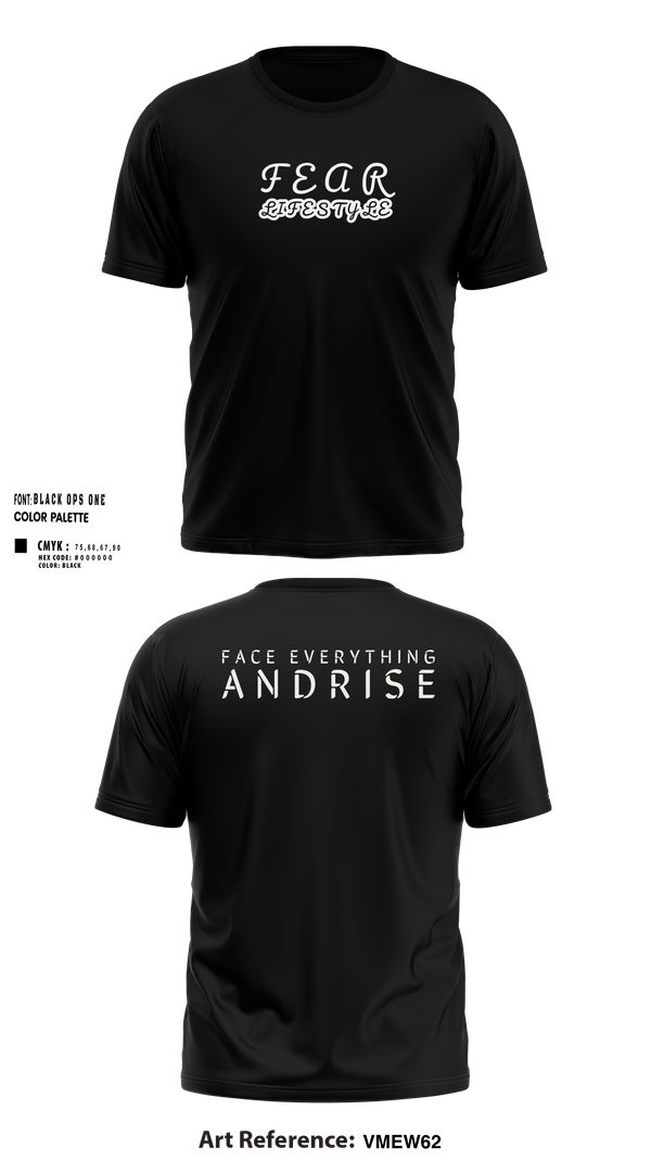 Short Sleeve Performance Shirt, FearLifestyle, , Teamtime, Team time, sublimation, custom sports apparel, team uniforms, spirit wear, spiritwear, sports uniforms, custom shirts, team store, custom team store, fundraiser sports, apparel fundraiser