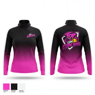 Quarter Zip Jacket, CSRA storm divas, Softball, Teamtime, Team time, sublimation, custom sports apparel, team uniforms, spirit wear, spiritwear, sports uniforms, custom shirts, team store, custom team store, fundraiser sports, apparel fundraiser