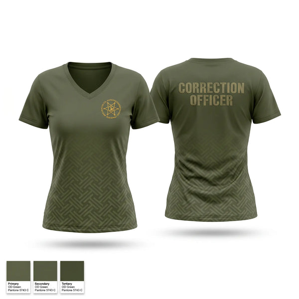 Womens Short Sleeve Vneck Shirt, Washington county regional correctional facility, , Teamtime, Team time, sublimation, custom sports apparel, team uniforms, spirit wear, spiritwear, sports uniforms, custom shirts, team store, custom team store, fundraiser sports, apparel fundraiser