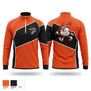 Quarter Zip Jacket, Southern Bombers, Baseball, Teamtime, Team time, sublimation, custom sports apparel, team uniforms, spirit wear, spiritwear, sports uniforms, custom shirts, team store, custom team store, fundraiser sports, apparel fundraiser