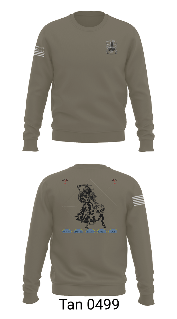 Crew Neck Sweatshirt, 204th MDP, Army, Teamtime, Team time, sublimation, custom sports apparel, team uniforms, spirit wear, spiritwear, sports uniforms, custom shirts, team store, custom team store, fundraiser sports, apparel fundraiser