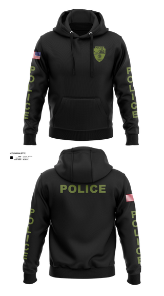 Hoodie, Peebles Police Department, Police, Teamtime, Team time, sublimation, custom sports apparel, team uniforms, spirit wear, spiritwear, sports uniforms, custom shirts, team store, custom team store, fundraiser sports, apparel fundraiser