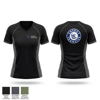 Womens Short Sleeve Vneck Shirt, Energy Transfer, Baseball, Teamtime, Team time, sublimation, custom sports apparel, team uniforms, spirit wear, spiritwear, sports uniforms, custom shirts, team store, custom team store, fundraiser sports, apparel fundraiser