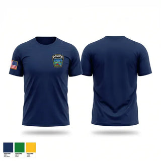 Short Sleeve Performance Shirt, Franklin Township Police Department, Police, Teamtime, Team time, sublimation, custom sports apparel, team uniforms, spirit wear, spiritwear, sports uniforms, custom shirts, team store, custom team store, fundraiser sports, apparel fundraiser