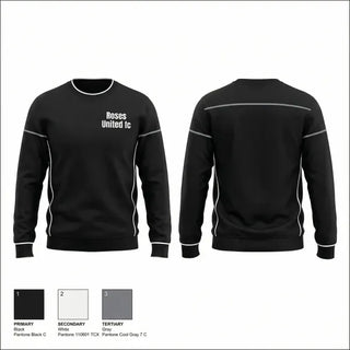 Crew Neck Sweatshirt, Roses United fc, Men's Soccer, Teamtime, Team time, sublimation, custom sports apparel, team uniforms, spirit wear, spiritwear, sports uniforms, custom shirts, team store, custom team store, fundraiser sports, apparel fundraiser