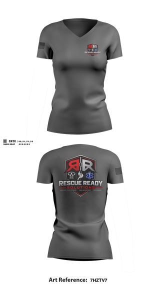 Womens Short Sleeve Vneck Shirt, Rescue Ready Solutions, , Teamtime, Team time, sublimation, custom sports apparel, team uniforms, spirit wear, spiritwear, sports uniforms, custom shirts, team store, custom team store, fundraiser sports, apparel fundraiser