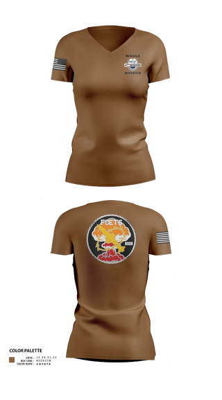 Womens Short Sleeve Vneck Shirt, USS Kentucky, , Teamtime, Team time, sublimation, custom sports apparel, team uniforms, spirit wear, spiritwear, sports uniforms, custom shirts, team store, custom team store, fundraiser sports, apparel fundraiser