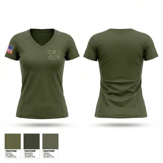 Womens Short Sleeve Vneck Shirt, CLB-5 CLC-B, Marines, Teamtime, Team time, sublimation, custom sports apparel, team uniforms, spirit wear, spiritwear, sports uniforms, custom shirts, team store, custom team store, fundraiser sports, apparel fundraiser