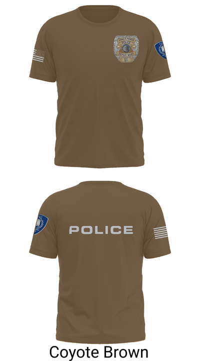 Vincennes Police Department 76255219 Old School Cotton Feel Shirt - 10